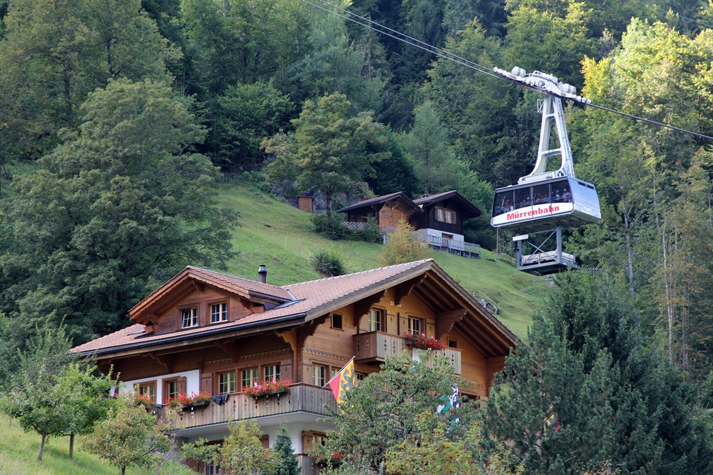 Hotel Silberhorn and Mürrenbahn Gondola
